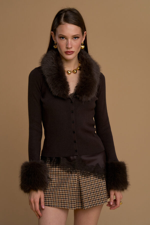 NoSecrets Cardigan Pelliccia S034