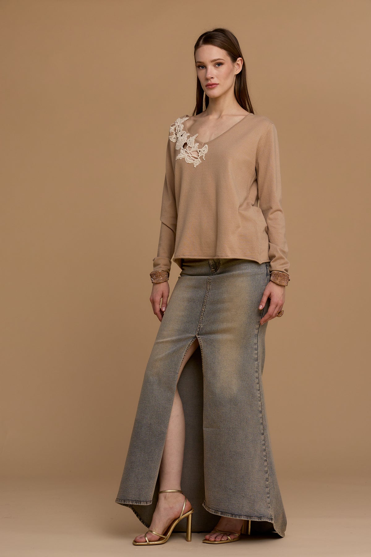 NoSecrets Maglia Con Pizzo NS139