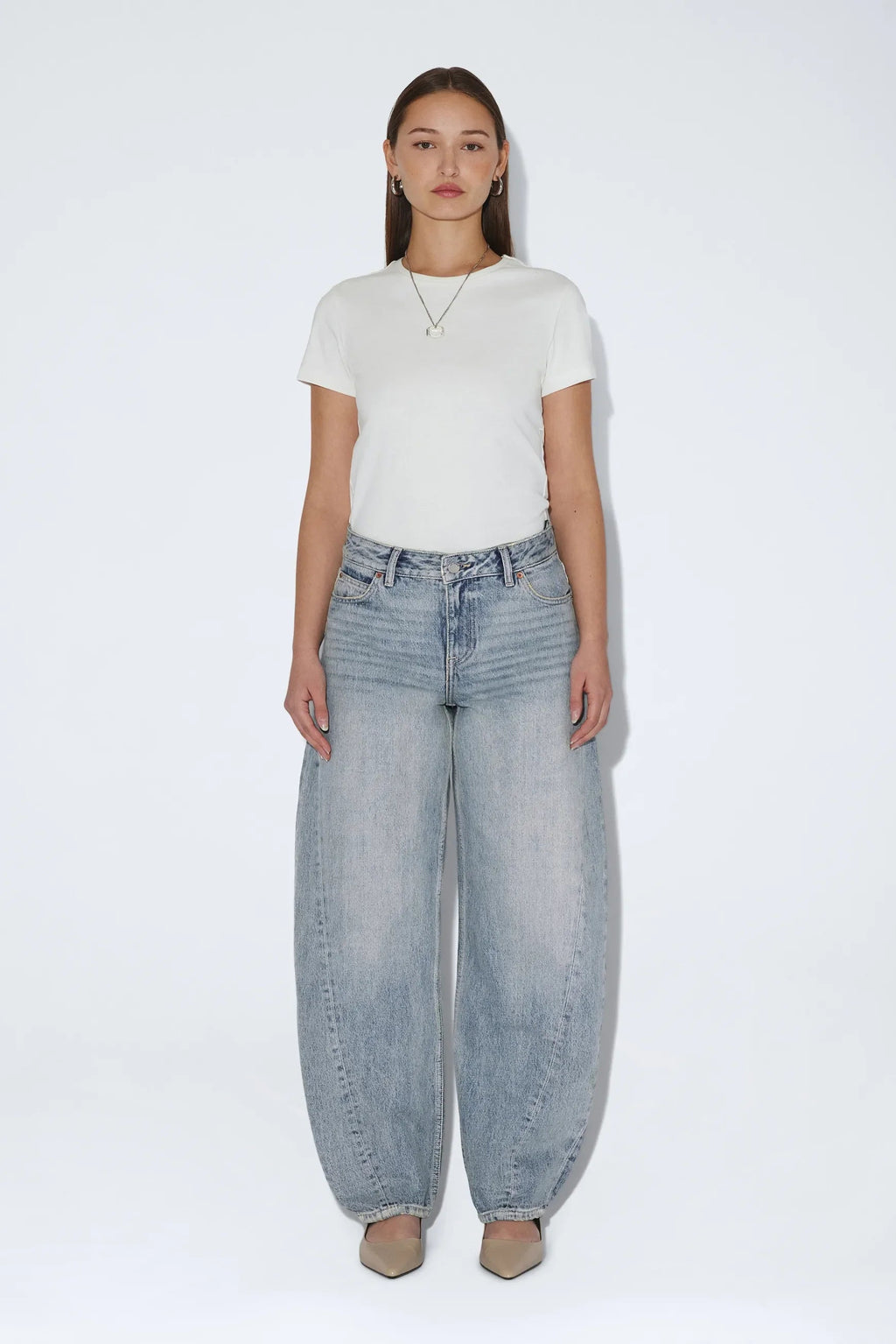 DrDenim Nanci Mid Barrel Seam