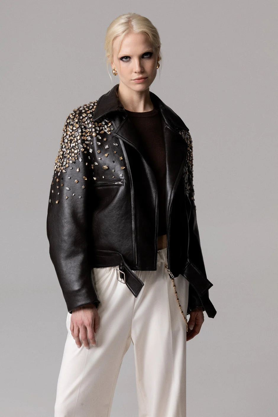 OdiEtAmo Giubbino EcoPelle Strass