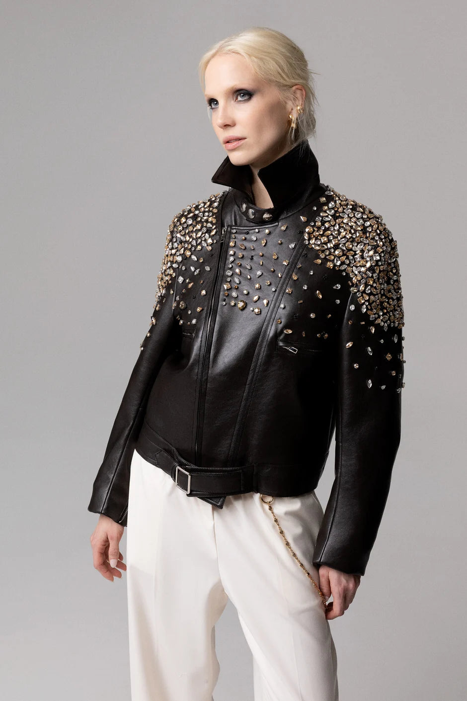 OdiEtAmo Giubbino EcoPelle Strass