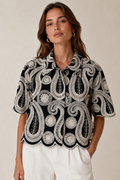 Jijil Fuoco Camicia Crop