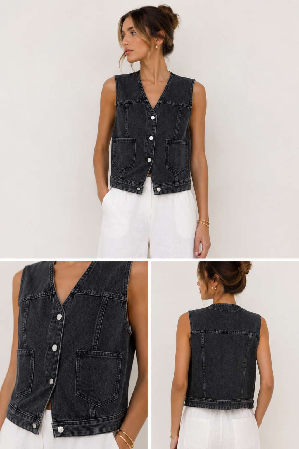 DrDenim Gilet Bottoni