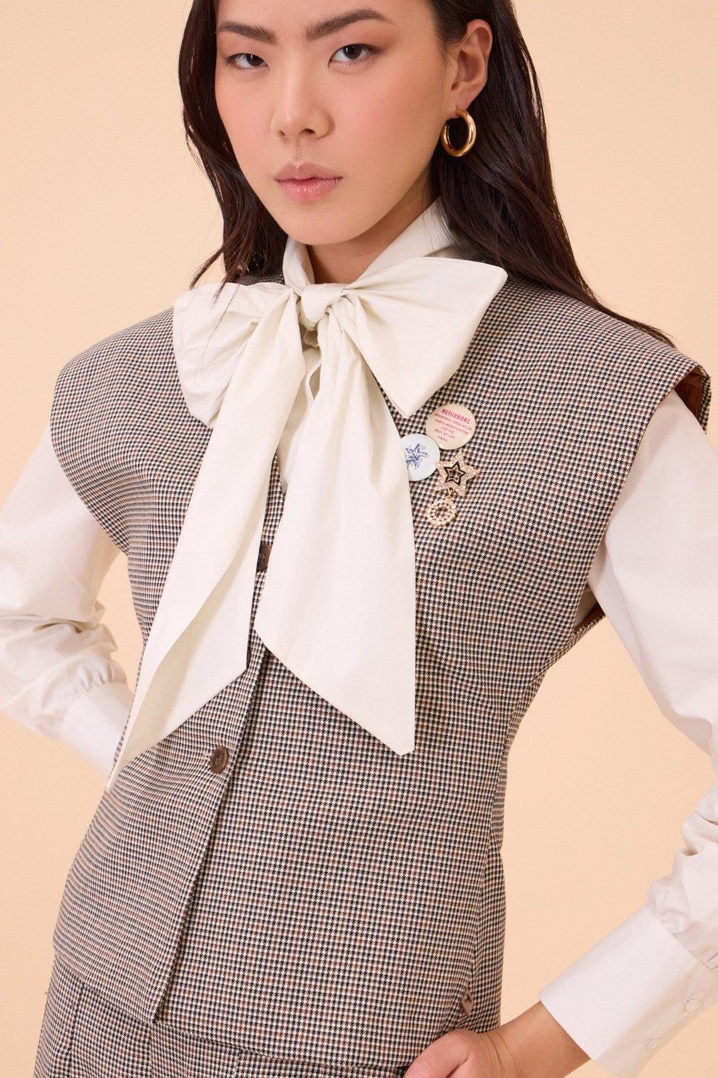 MemeRoad Camicia con Fiocco M5541C