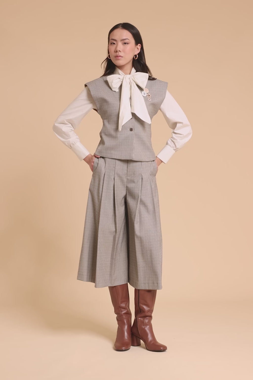MemeRoad Camicia con Fiocco M5541C
