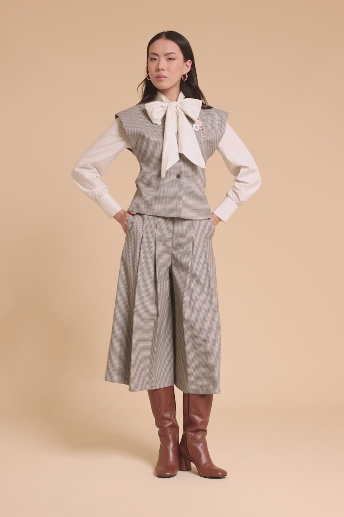 MemeRoad Camicia con Fiocco M5541C